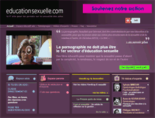 Tablet Screenshot of educationsexuelle.com